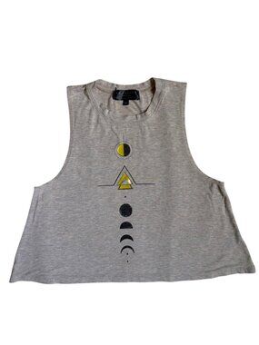 Neoclassics Daybreak Crop Tank Top (Oatmeal Heather) - Small